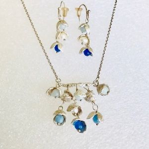 Designer Nature's Shell Earrings & Pendant Set